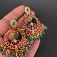 Jadau Kundan Chandbali Earrings - 