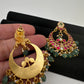 Jadau Kundan Chandbali Earrings - 