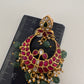 Jadau Kundan Chandbali Earrings - 