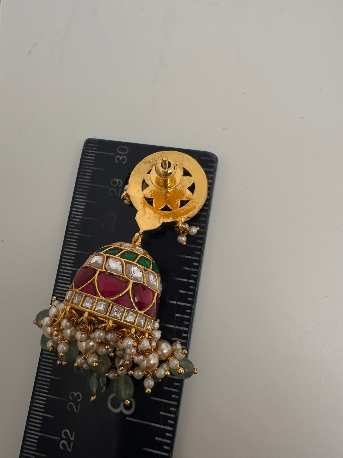 Jadau Kundan Jhumka Earrings - 