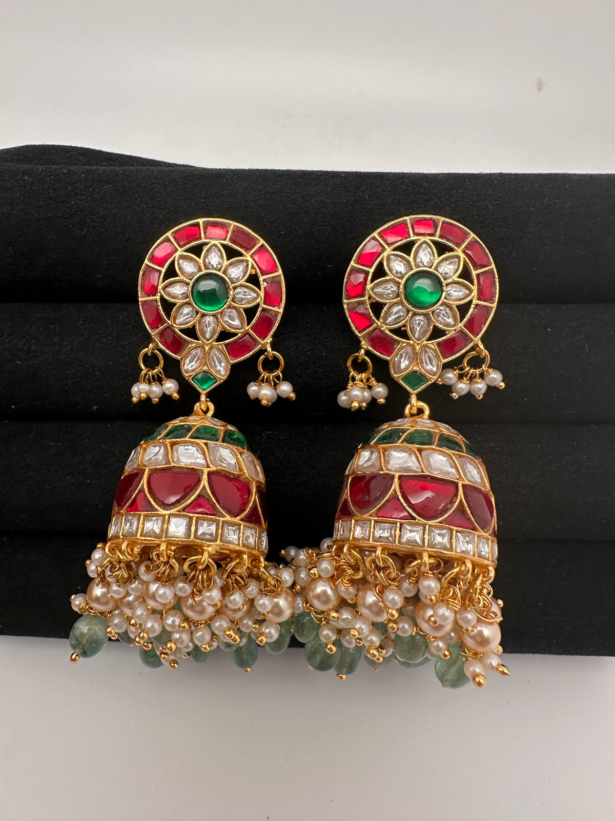 Jadau Kundan Jhumka Earrings - 