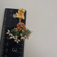 Peacock Jadau Kundan Jhumka Earrings - 