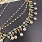 AD Green Stone Earchain