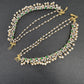 American Diamonds Ruby Emerald Pearls Earchain