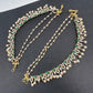 American Diamonds Ruby Emerald Pearls Earchain