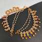 Matte Goddess Lakshmi Multi stone EarChain