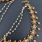 Matte CZ Multi stone EarChain