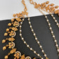 Matte Peacock CZ Multi stone EarChain