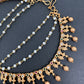 Matte CZ Multi stone EarChain