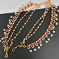 CZ Red Stone EarChain