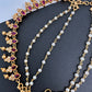 CZ Red Kempu Stone EarChain