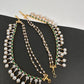 AD Green Stone Earchain