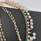 AD Green Stone Earchain