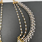 American Diamonds Pearls Earchain