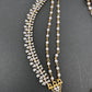 American Diamonds Pearls Earchain