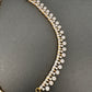 American Diamonds Pearls Earchain