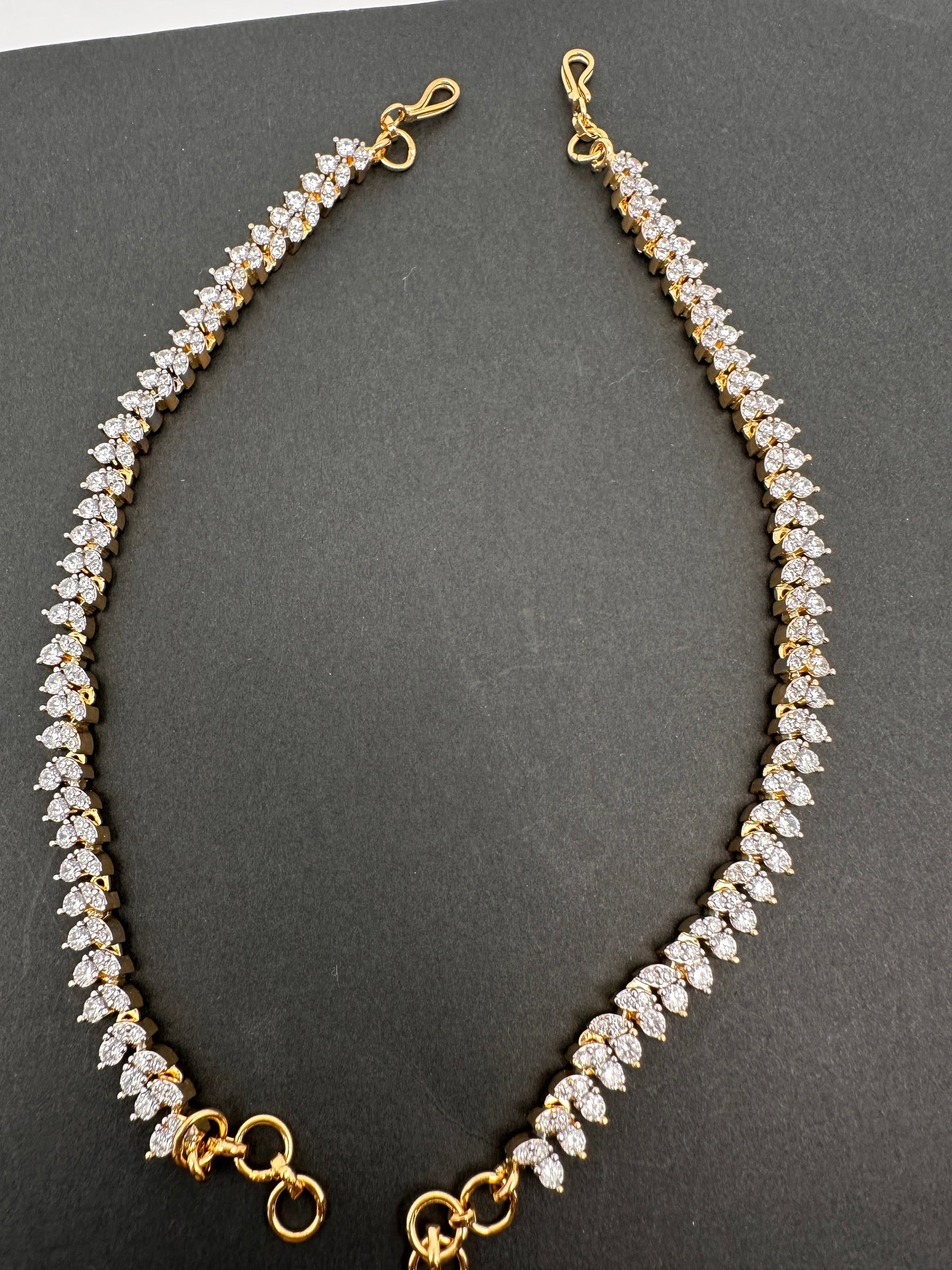 American Diamonds Jhumka Earchain