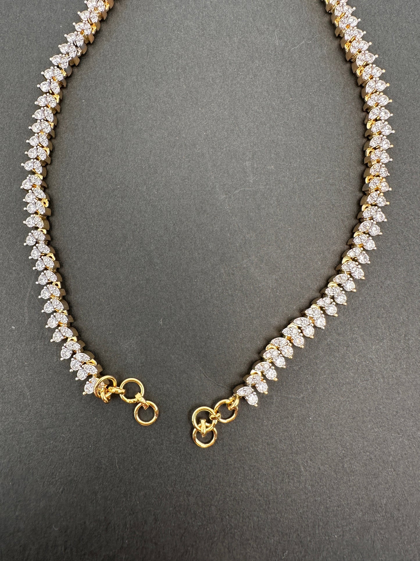 American Diamonds Jhumka Earchain