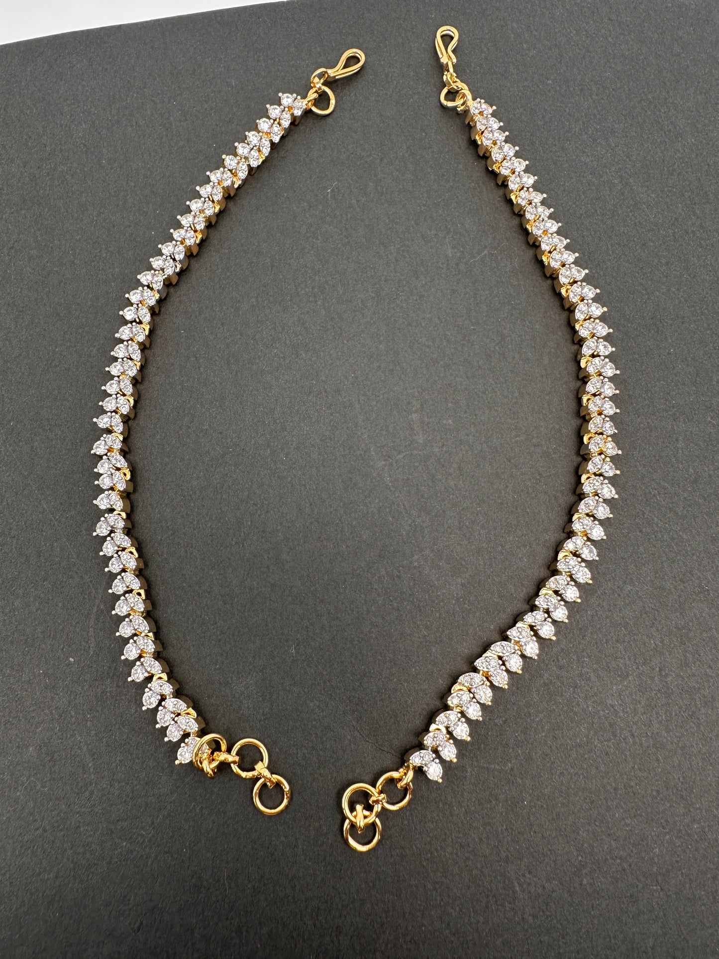 American Diamonds Jhumka Earchain