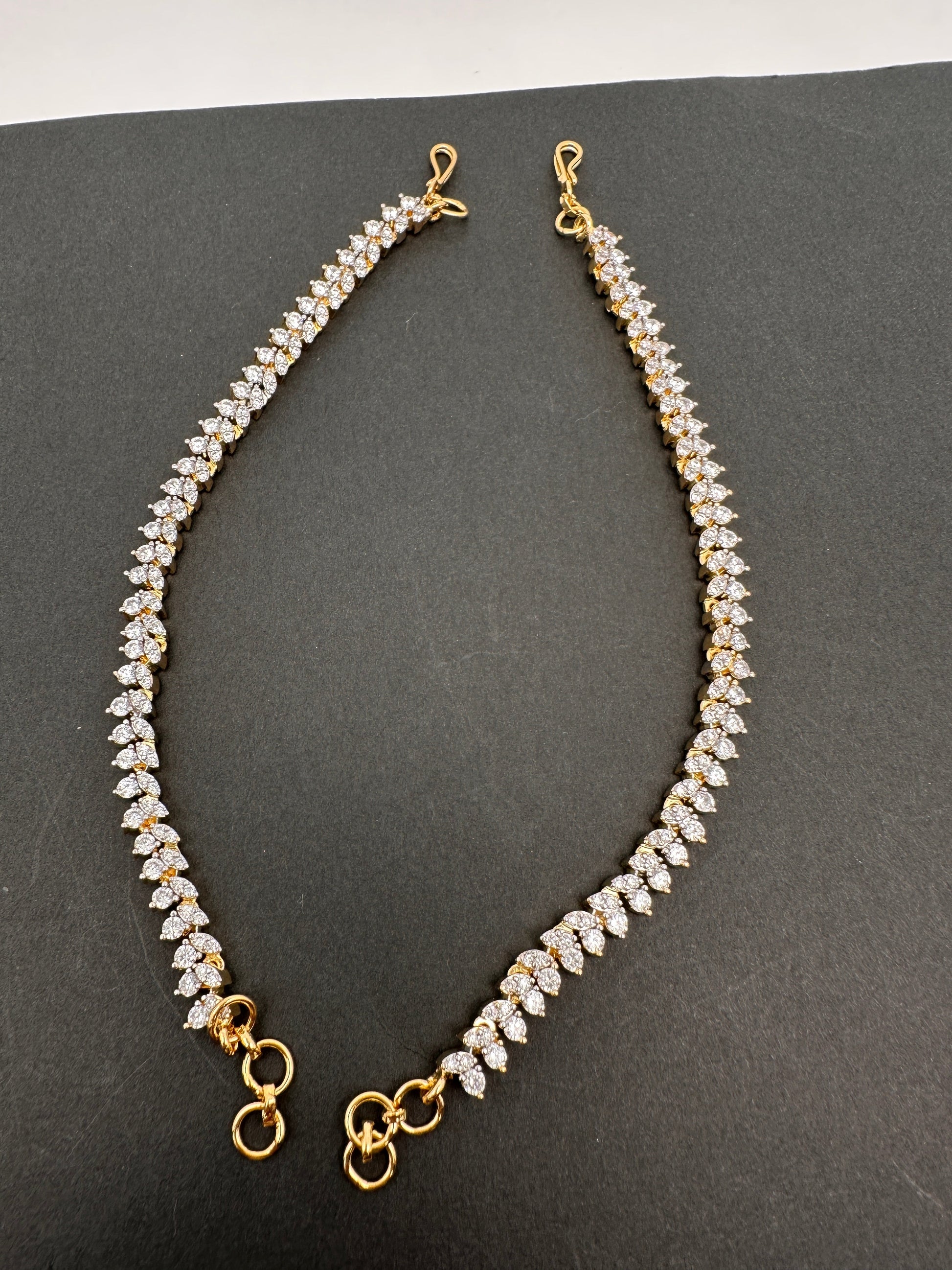 American Diamonds Jhumka Earchain