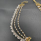 American Diamonds Pearls Champaswaralu Kanchain Earchain