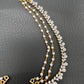 American Diamonds Pearls Champaswaralu Kanchain Earchain