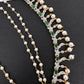 American Diamonds Emerald Earchain