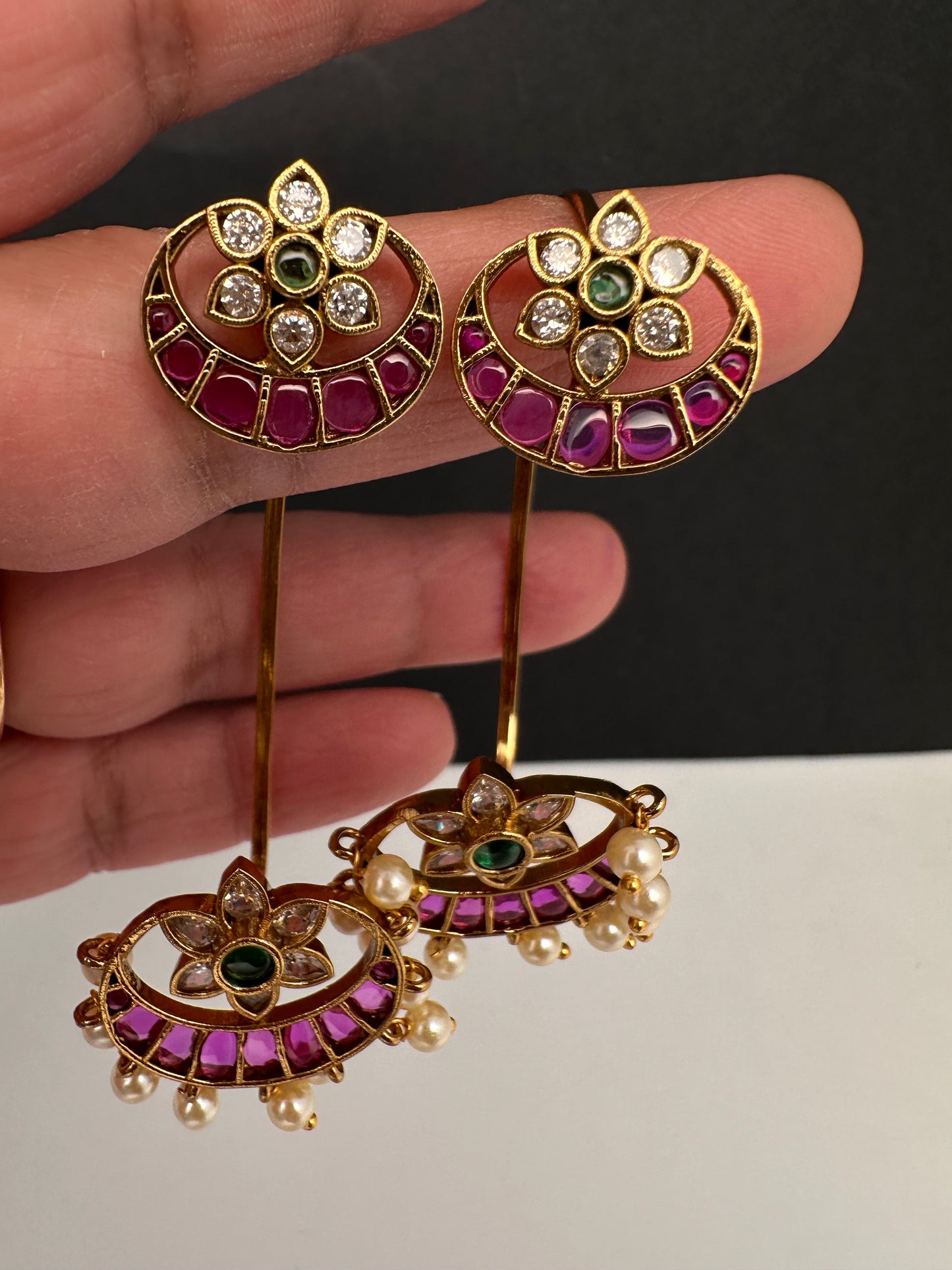 Kemp Ear Cuffs with Pearls