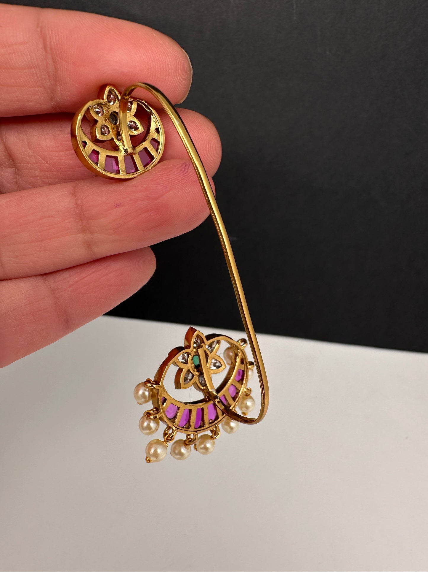 Kemp Ear Cuffs with Pearls