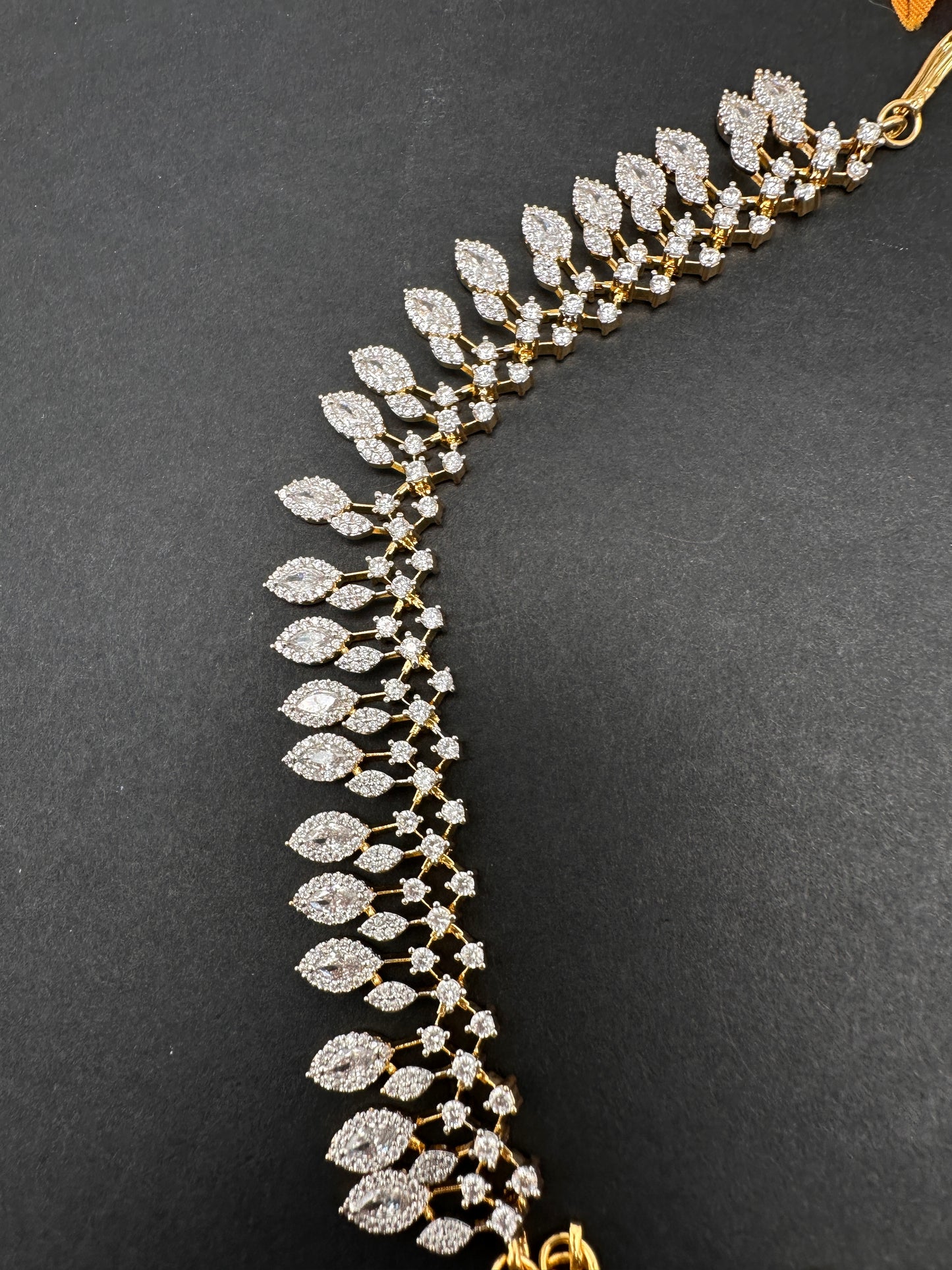 American Diamonds Champasawaralu Earchain - 