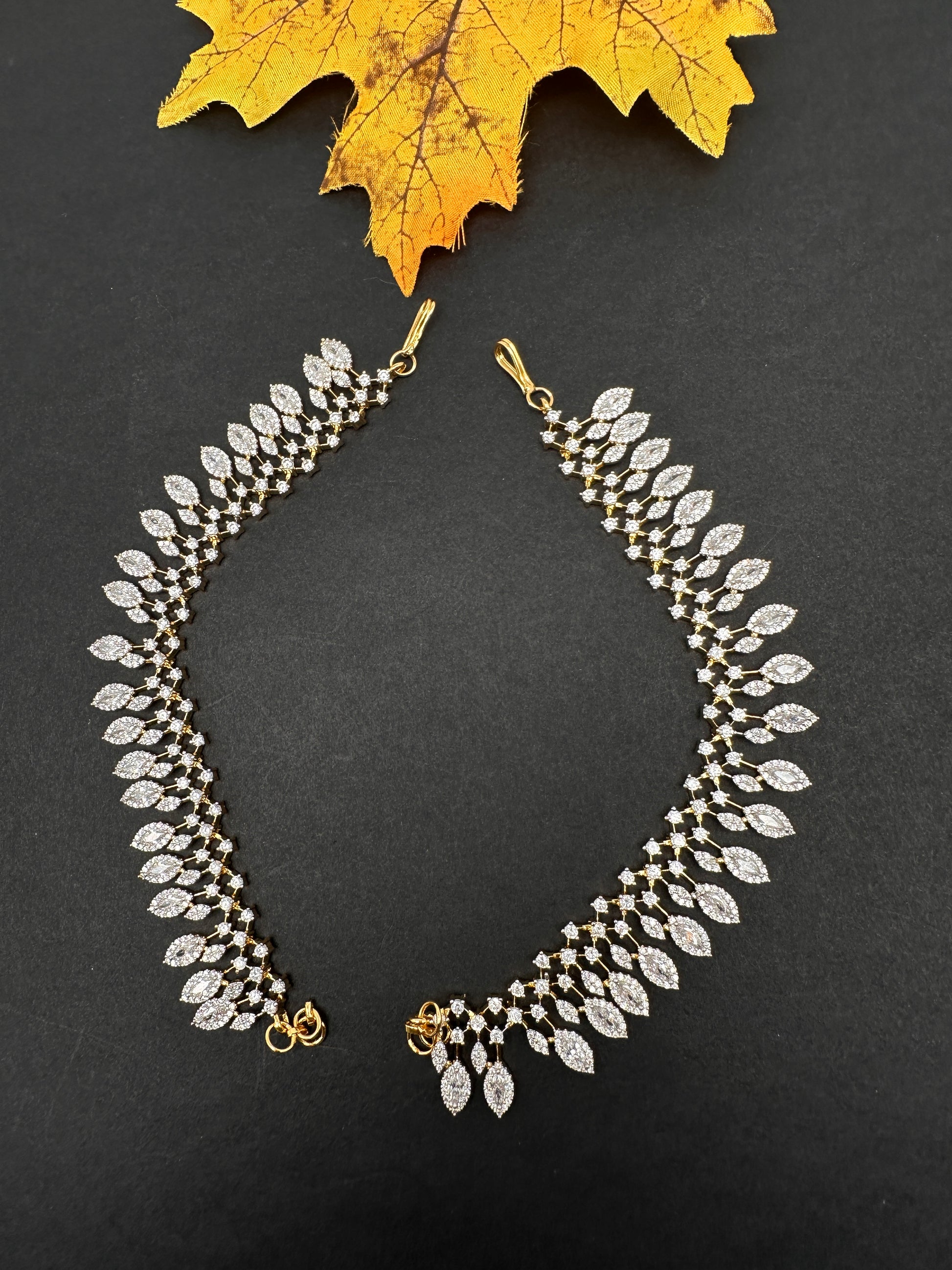 American Diamonds Champasawaralu Earchain - 