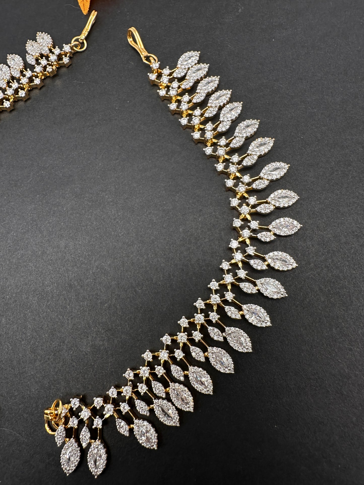 American Diamonds Champasawaralu Earchain - 
