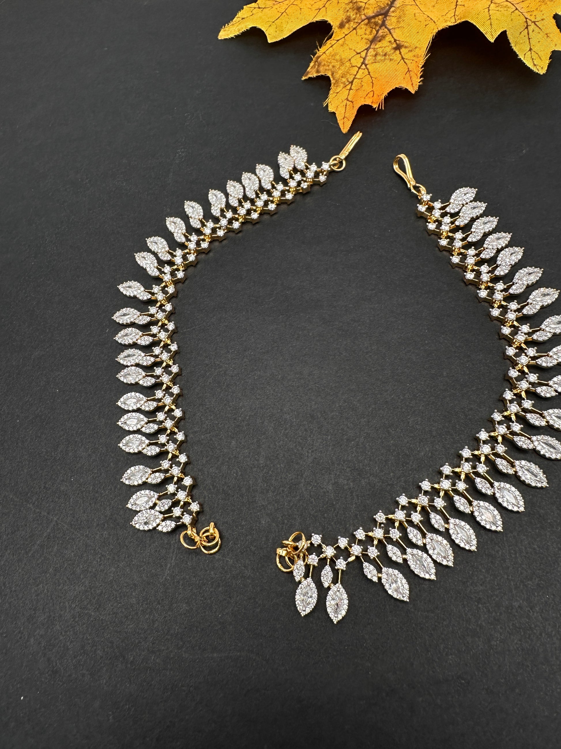 American Diamonds Champasawaralu Earchain - 