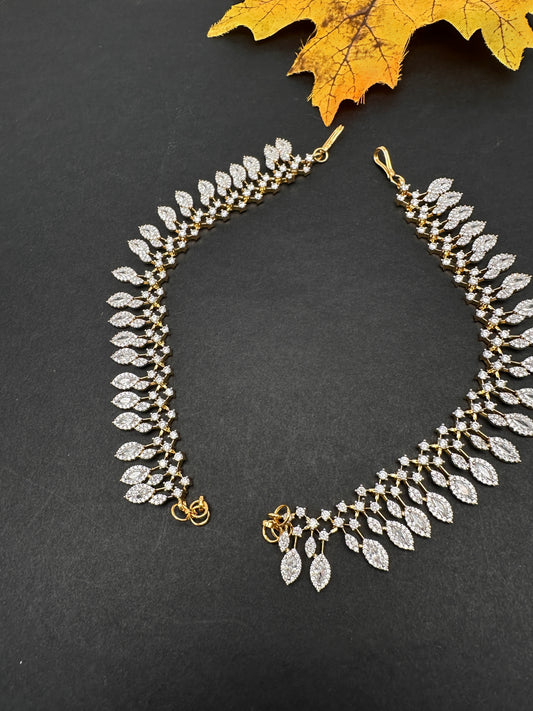 American Diamonds Champasawaralu Earchain - 