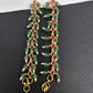 Jadau Kundan Green Beads Matilu Earchain - 