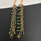 Jadau Kundan Green Beads Matilu Earchain - 