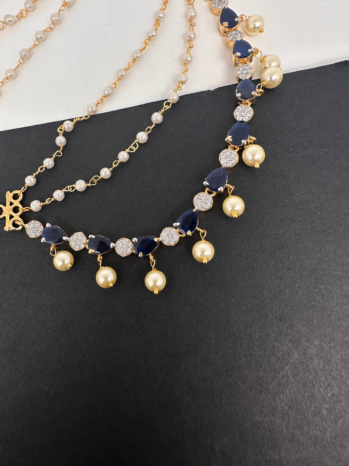 AD Color Stone Ear Chain - EC000150