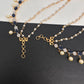 AD Color Stone Ear Chain - EC000150