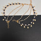 AD Color Stone Ear Chain - EC000150