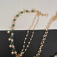 AD Color Stone Ear Chain - EC000150