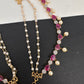 AD Color Stone Ear Chain - EC000150