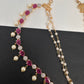 AD Color Stone Ear Chain - EC000150