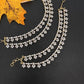 AD Double Layer Champaswaralu Ear Chain - EC000163