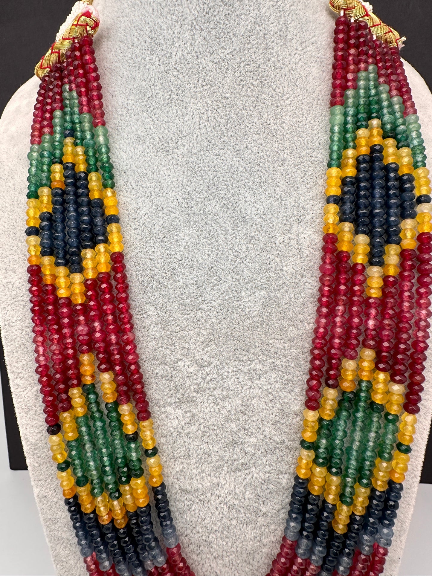 Multi layer Onyx Beads Necklace