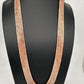 Crystal Onyx Beads Mala Necklace - Brown