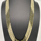 Crystal Onyx Beads Mala Necklace - Green