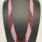 Crystal Onyx Beads Mala Necklace - Pink