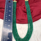 Green Emerald Real Beads Mala Necklace