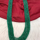 Green Emerald Real Beads Mala Necklace