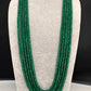 Green Emerald Real Beads Mala Necklace